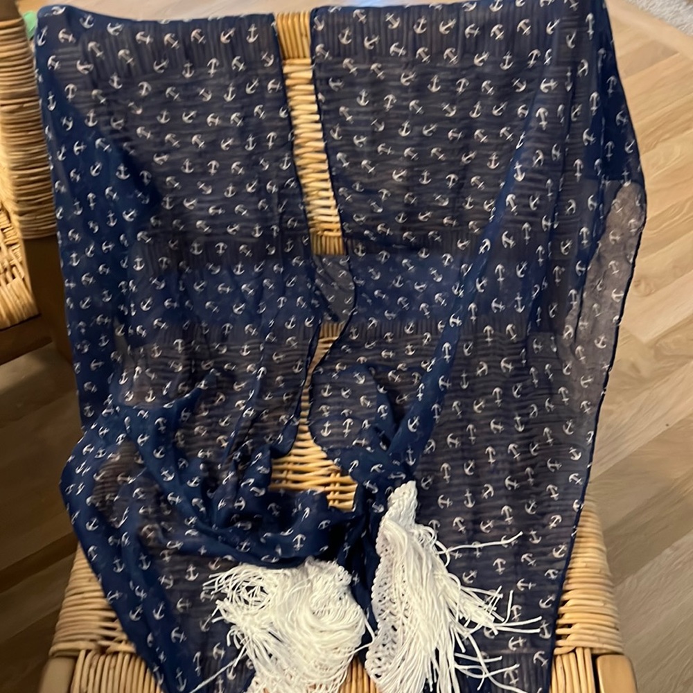 Anchor Wrap New Shawl Fringe One Size